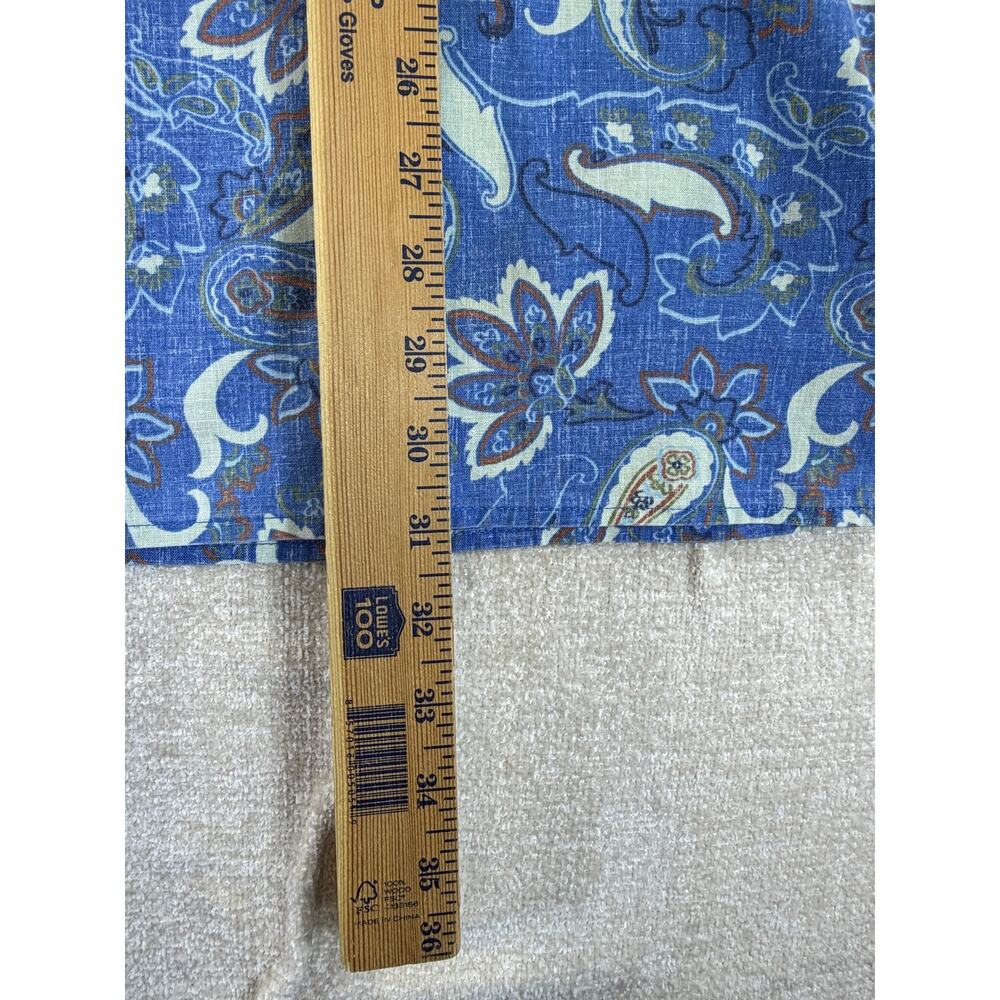 Reyn Spooner Men's 2XL Blue Hawaiian Floral Paisley Short Sleeve Button Shirt - Picture 6 of 8
